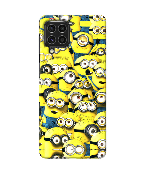 Minions mini crowd Samsung F62 Back Cover