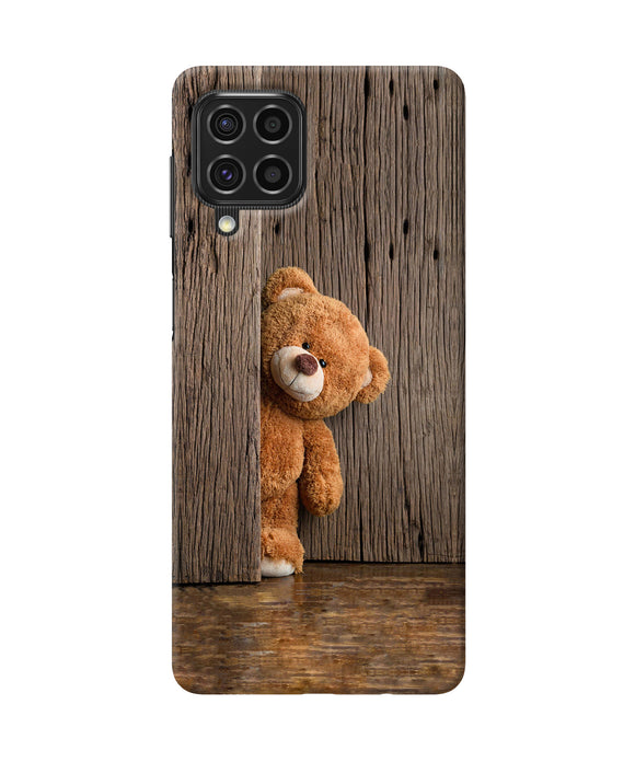 Teddy wooden Samsung F62 Back Cover