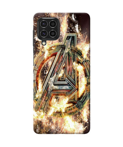 Avengers burning logo Samsung F62 Back Cover