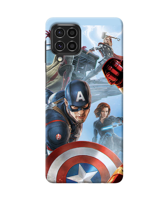 Avengers on the sky Samsung F62 Back Cover