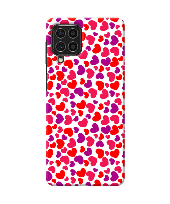 Red heart canvas print Samsung F62 Back Cover