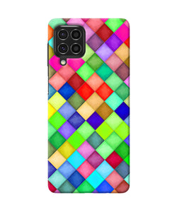 Abstract colorful squares Samsung F62 Back Cover