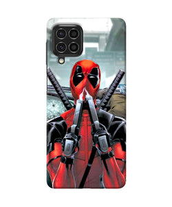 Deadpool with gun Samsung F62 Back Cover