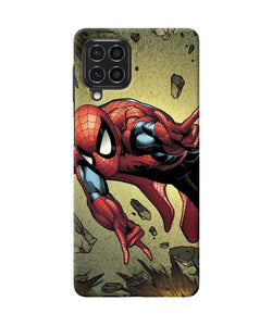 Spiderman on sky Samsung F62 Back Cover