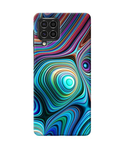 Abstract coloful waves Samsung F62 Back Cover