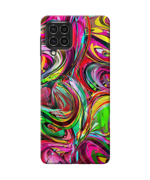 Abstract colorful ink Samsung F62 Back Cover