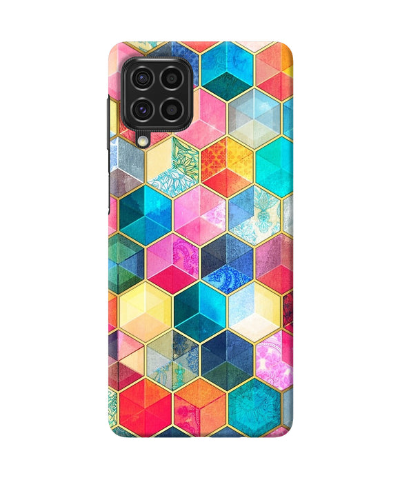 Abstract color box Samsung F62 Back Cover