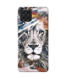 Lion poster Samsung F62 Back Cover