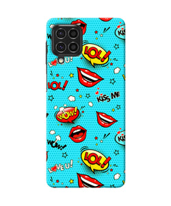 Lol lips print Samsung F62 Back Cover