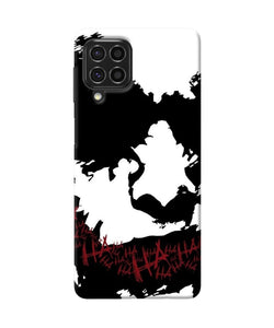 Black and white joker rugh sketch Samsung F62 Back Cover