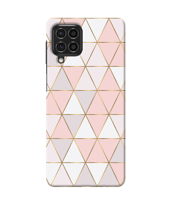 Abstract pink triangle pattern Samsung F62 Back Cover