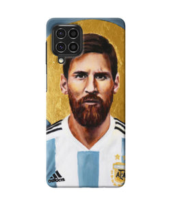 Messi face Samsung F62 Back Cover