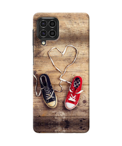 Shoelace heart Samsung F62 Back Cover