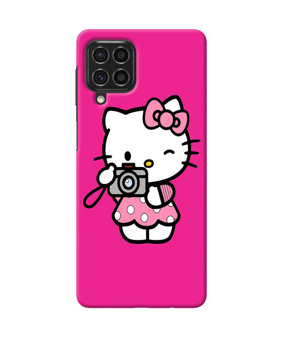 Hello kitty cam pink Samsung F62 Back Cover