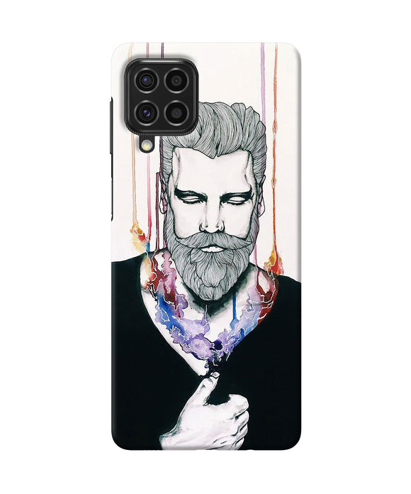 Beard man character Samsung F62 Back Cover