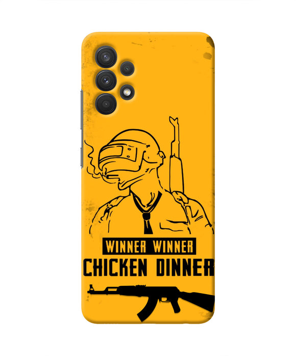 PUBG Chicken Dinner Samsung A32 Real 4D Back Cover