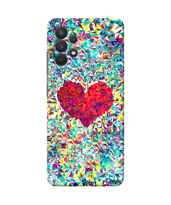 Red heart print Samsung A32 Back Cover