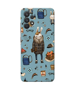 Canvas rabbit print Samsung A32 Back Cover