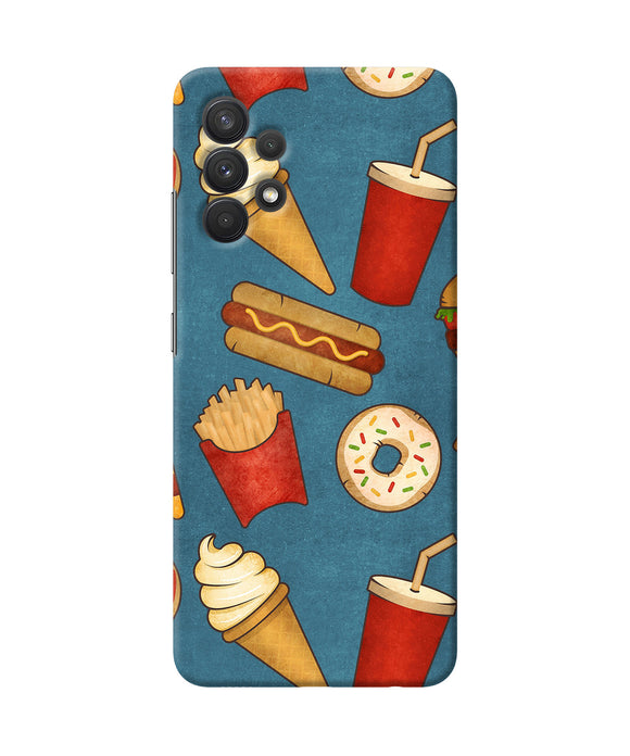 Abstract food print Samsung A32 Back Cover
