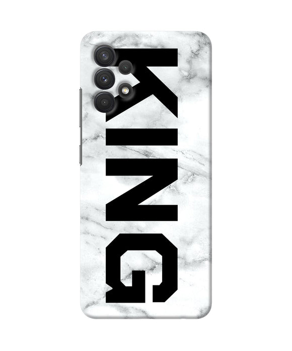 King marble text Samsung A32 Back Cover
