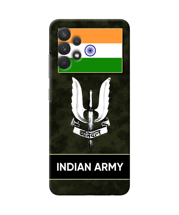 Indian flag balidan logo Samsung A32 Back Cover