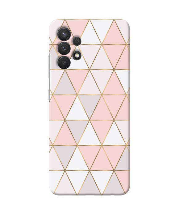 Abstract pink triangle pattern Samsung A32 Back Cover