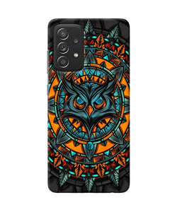 Angry Owl Art Samsung A52 Back Cover