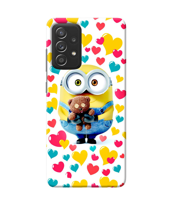 Minion teddy hearts Samsung A52 Back Cover