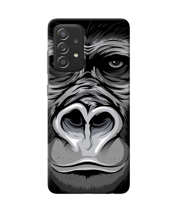 Black chimpanzee Samsung A52 Back Cover