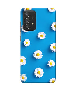 White flowers Samsung A52 Back Cover