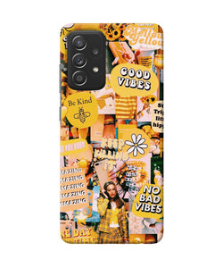 Good vibes poster Samsung A52 Back Cover