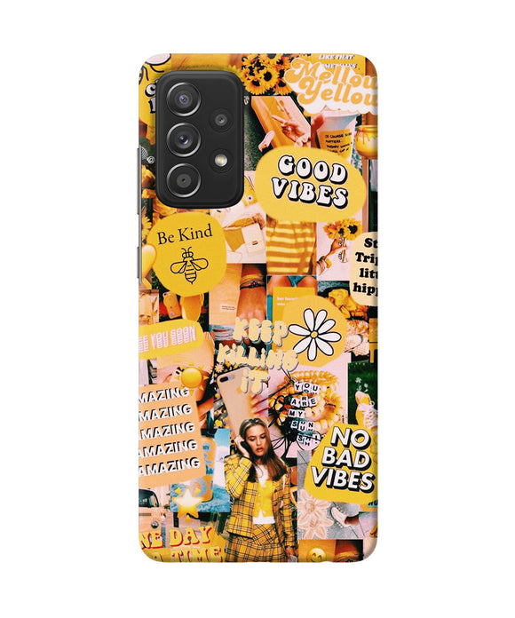 Good vibes poster Samsung A52 Back Cover