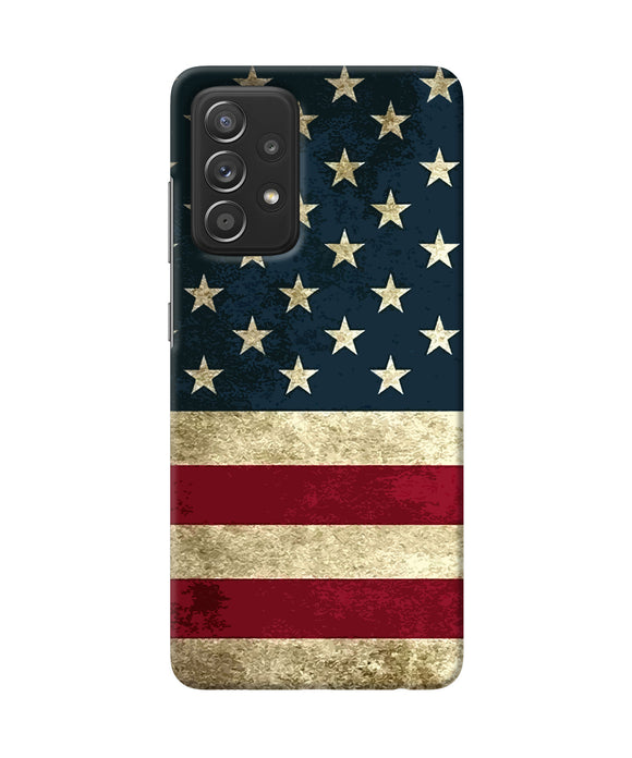 Vintage US flag Samsung A52 Back Cover