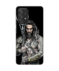 Aquaman trident black Samsung A52 Back Cover