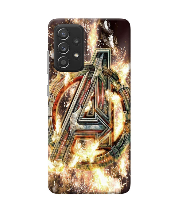 Avengers burning logo Samsung A52 Back Cover