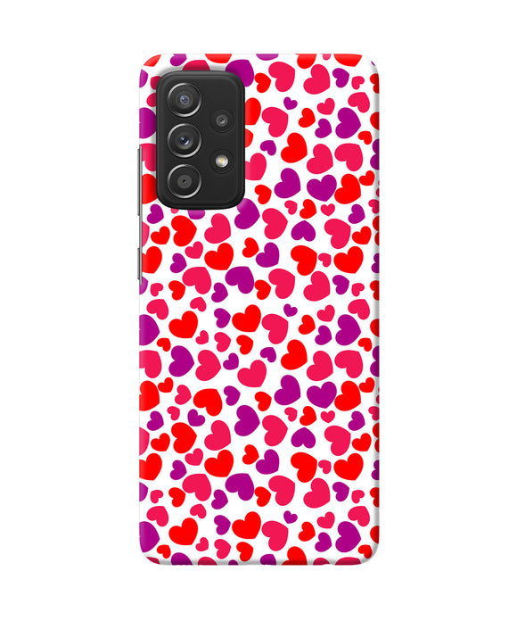 Red heart canvas print Samsung A52 Back Cover