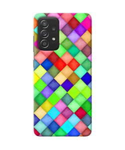 Abstract colorful squares Samsung A52 Back Cover