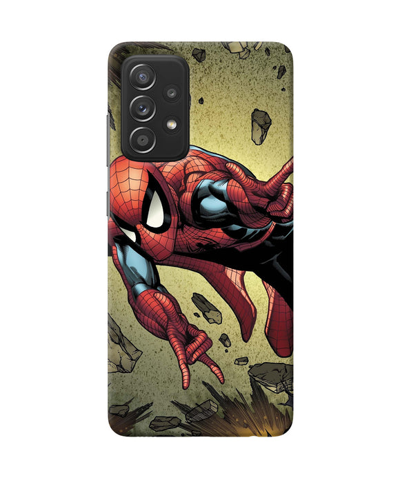 Spiderman on sky Samsung A52 Back Cover