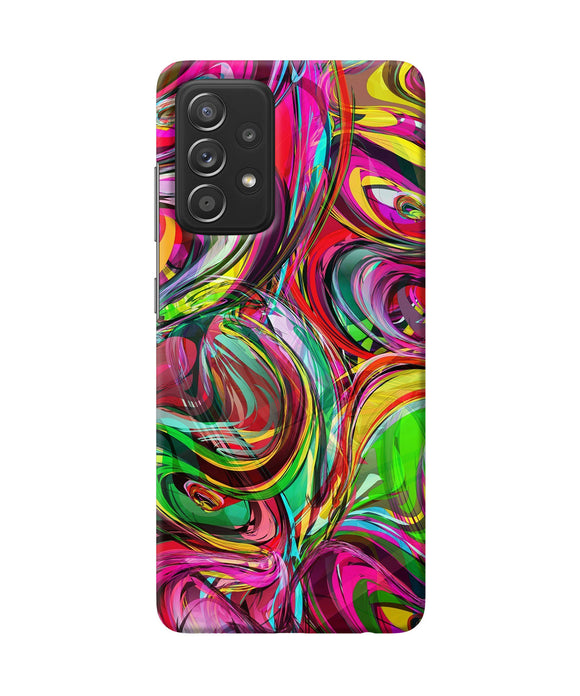 Abstract colorful ink Samsung A52 Back Cover