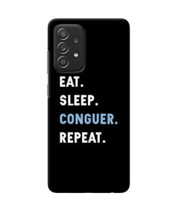 Eat sleep quote Samsung A52 Back Cover