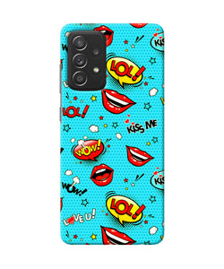 Lol lips print Samsung A52 Back Cover