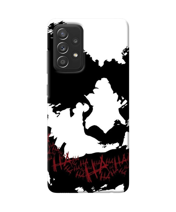 Black and white joker rugh sketch Samsung A52 Back Cover