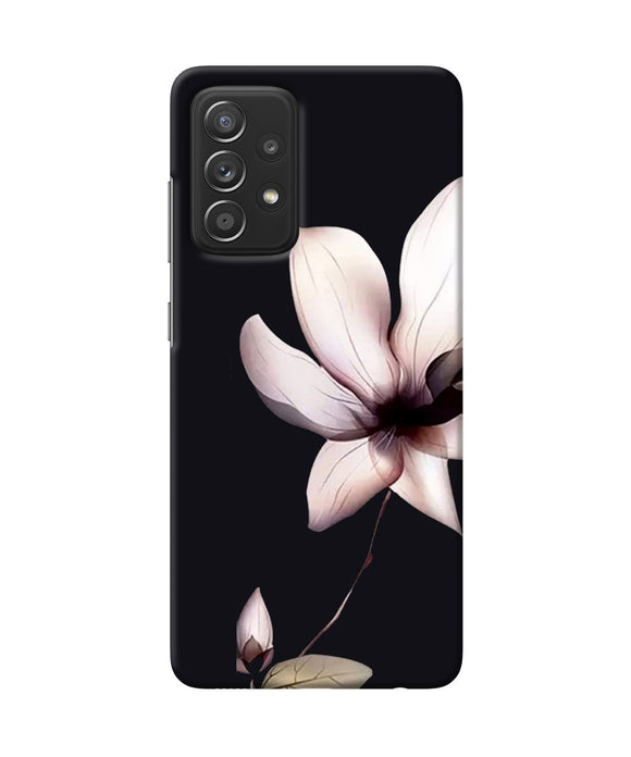 Flower white Samsung A52 Back Cover