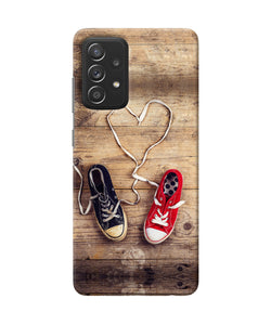 Shoelace heart Samsung A52 Back Cover