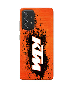 KTM black spray Samsung A52 Back Cover