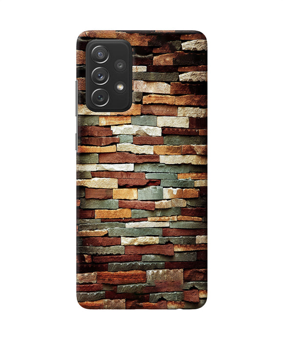 Bricks Pattern Samsung A72 Back Cover