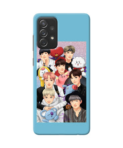 BTS with animals Samsung A72 Back Cover