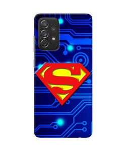 Superman Abstract Samsung A72 Real 4D Back Cover