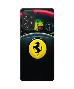 Ferrari Steeriing Wheel Samsung A72 Real 4D Back Cover