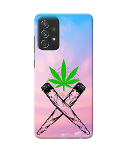 Weed Dreamy Samsung A72 Real 4D Back Cover